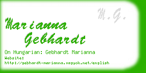 marianna gebhardt business card